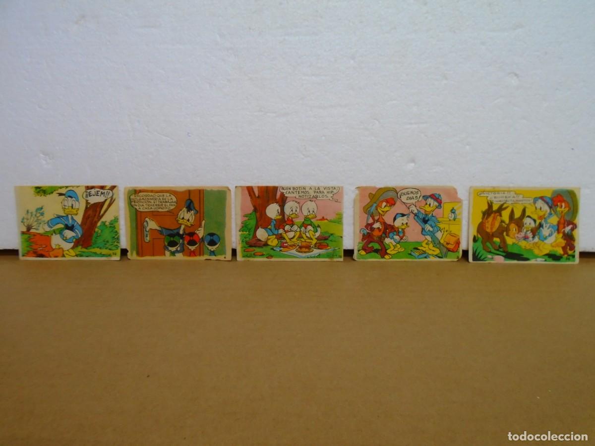 Coleccionismo cromos antiguos: CHOCOLATES LLOVERAS.ALBUM WALT DISNEY(1948)LOTE DE 5 CROMOS,VER FOTOS.