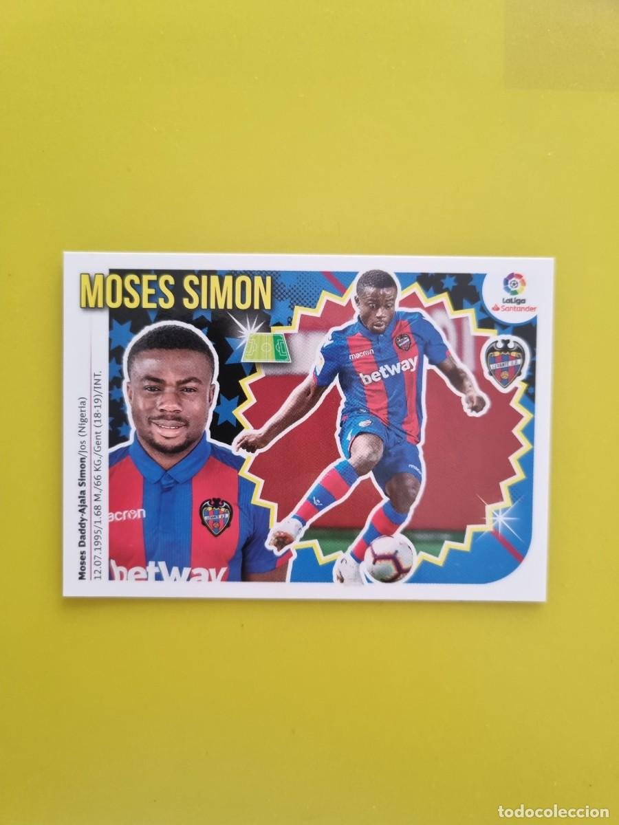 Coleccionismo cromos antiguos: ESTE 18 19 2018 2019 NO PEGADO SIN PEGAR MOSES SIMON LEVANTE N&ordm;37 ULTIMOS FICHAJES AR826