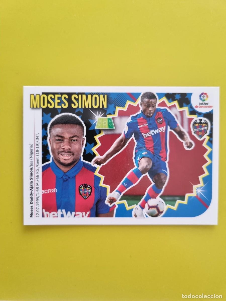 Coleccionismo cromos antiguos: ESTE 18 19 2018 2019 NO PEGADO SIN PEGAR MOSES SIMON LEVANTE N&ordm;37 ULTIMOS FICHAJES AR826