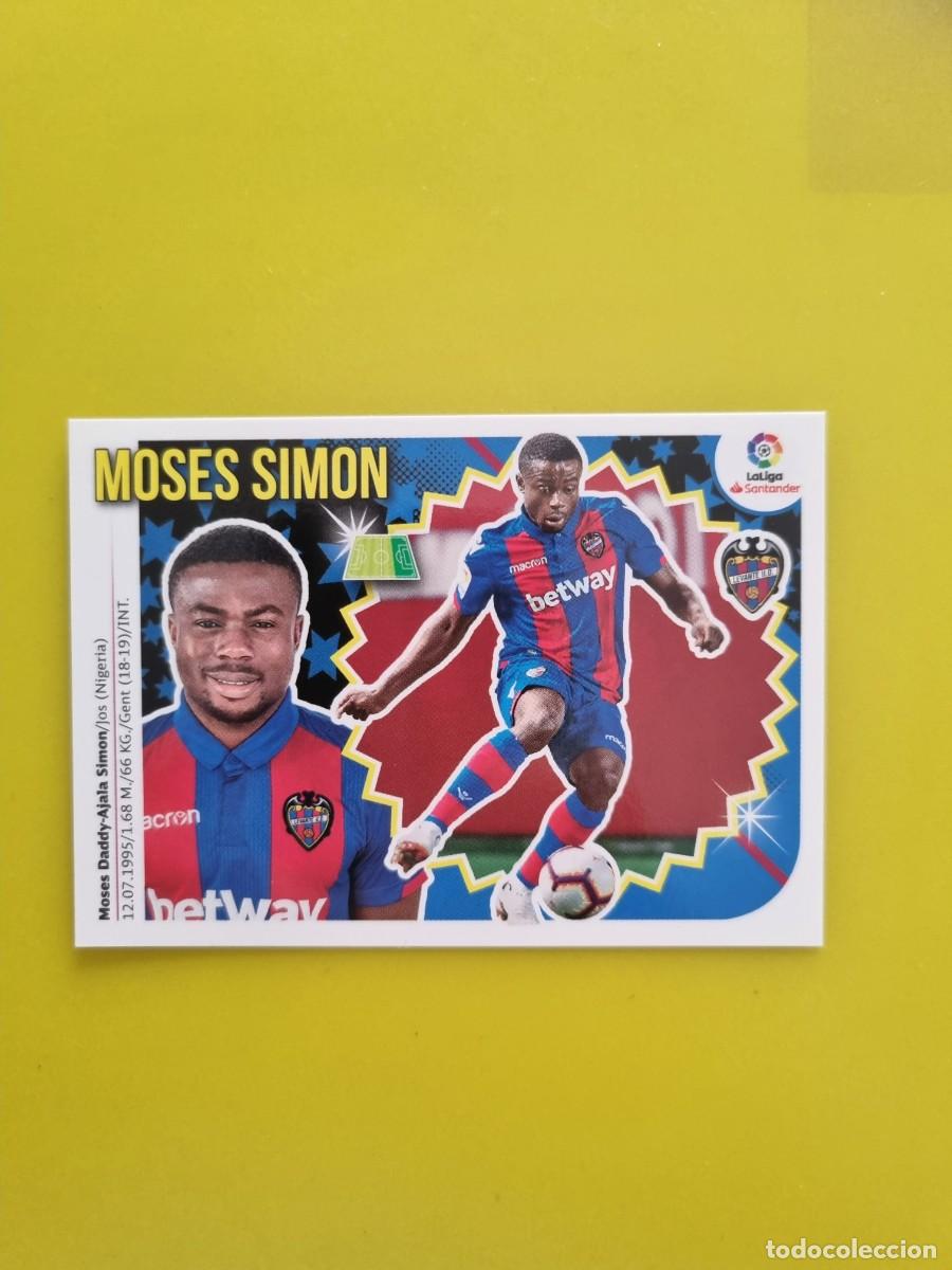 Coleccionismo cromos antiguos: ESTE 18 19 2018 2019 NO PEGADO SIN PEGAR MOSES SIMON LEVANTE N&ordm;37 ULTIMOS FICHAJES AR826