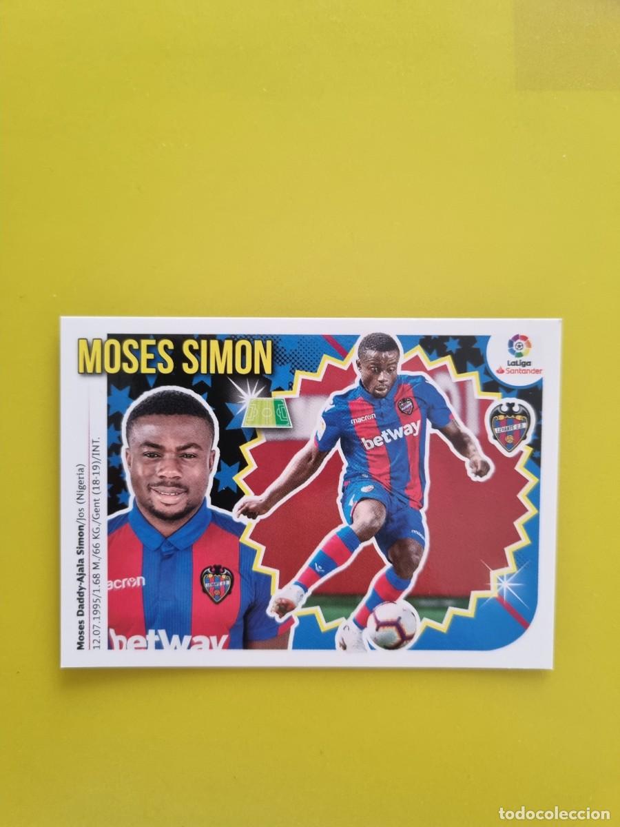 Coleccionismo cromos antiguos: ESTE 18 19 2018 2019 NO PEGADO SIN PEGAR MOSES SIMON LEVANTE N&ordm;37 ULTIMOS FICHAJES AR826
