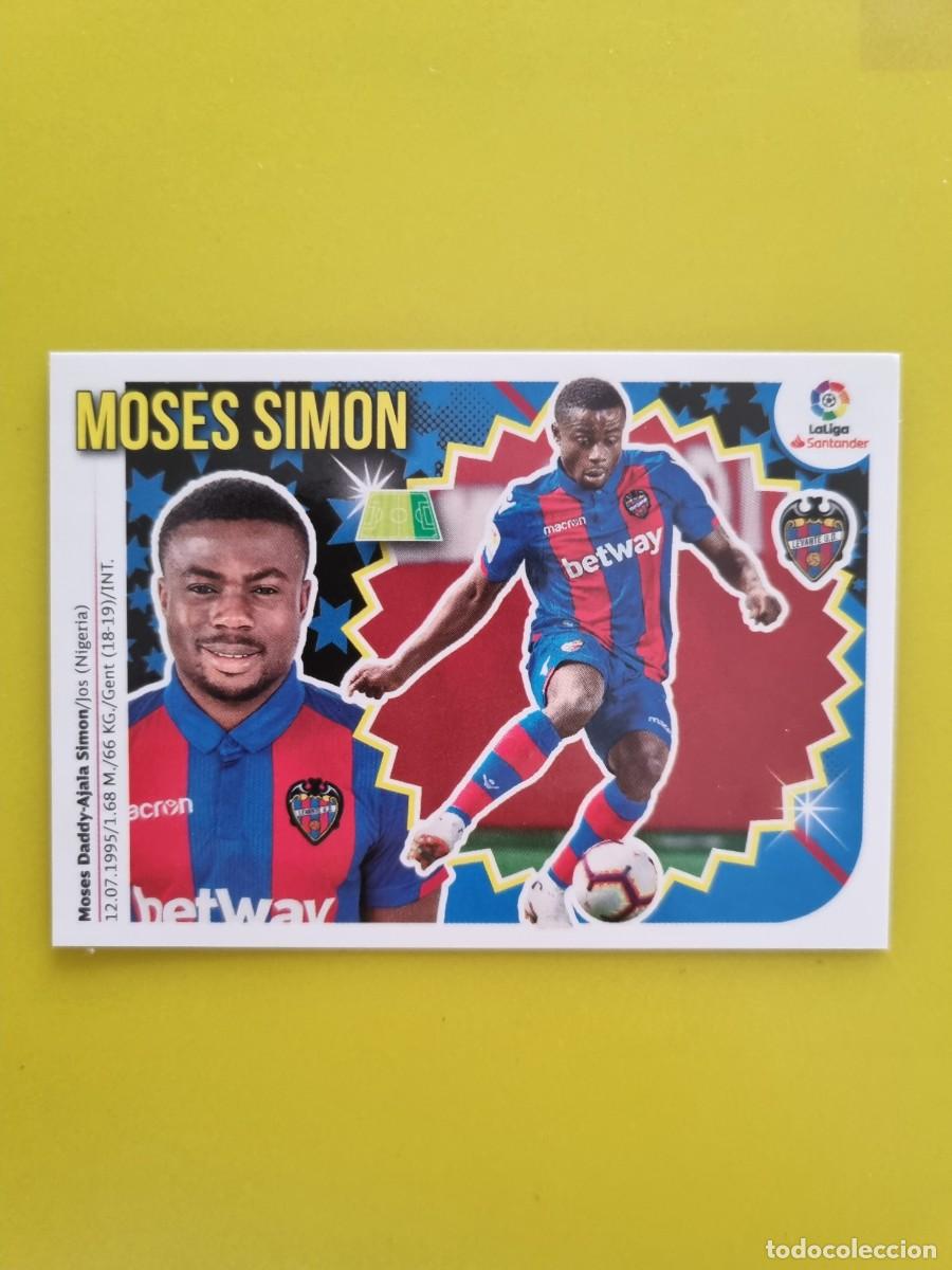 Coleccionismo cromos antiguos: ESTE 18 19 2018 2019 NO PEGADO SIN PEGAR MOSES SIMON LEVANTE N&ordm;37 ULTIMOS FICHAJES AR826