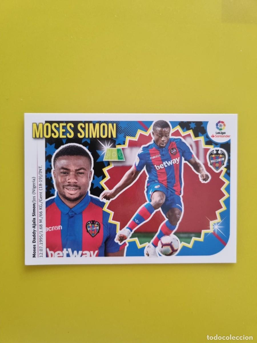 Coleccionismo cromos antiguos: ESTE 18 19 2018 2019 NO PEGADO SIN PEGAR MOSES SIMON LEVANTE N&ordm;37 ULTIMOS FICHAJES AR826