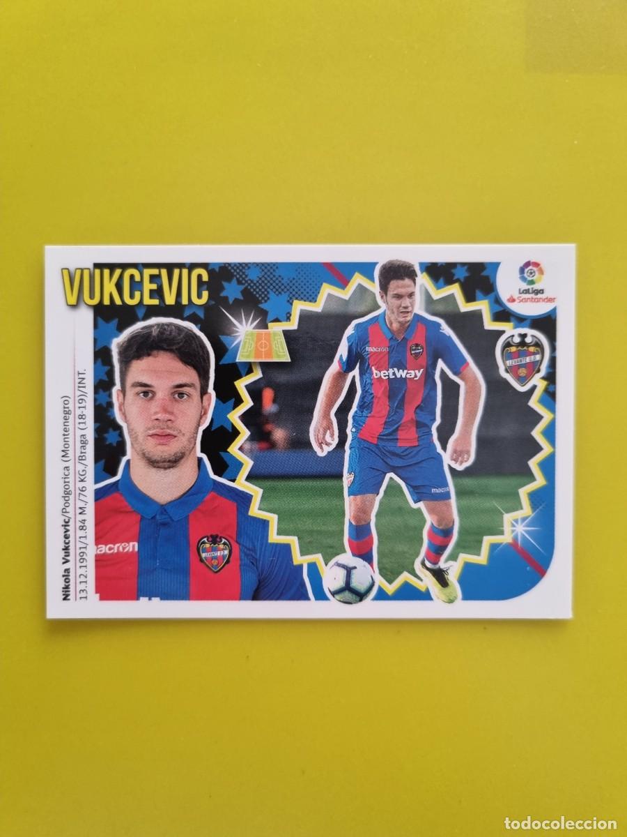 Coleccionismo cromos antiguos: ESTE 18 19 2018 2019 NO PEGADO SIN PEGAR VUKCEVIC LEVANTE N&ordm;51 ULTIMOS FICHAJES AR826