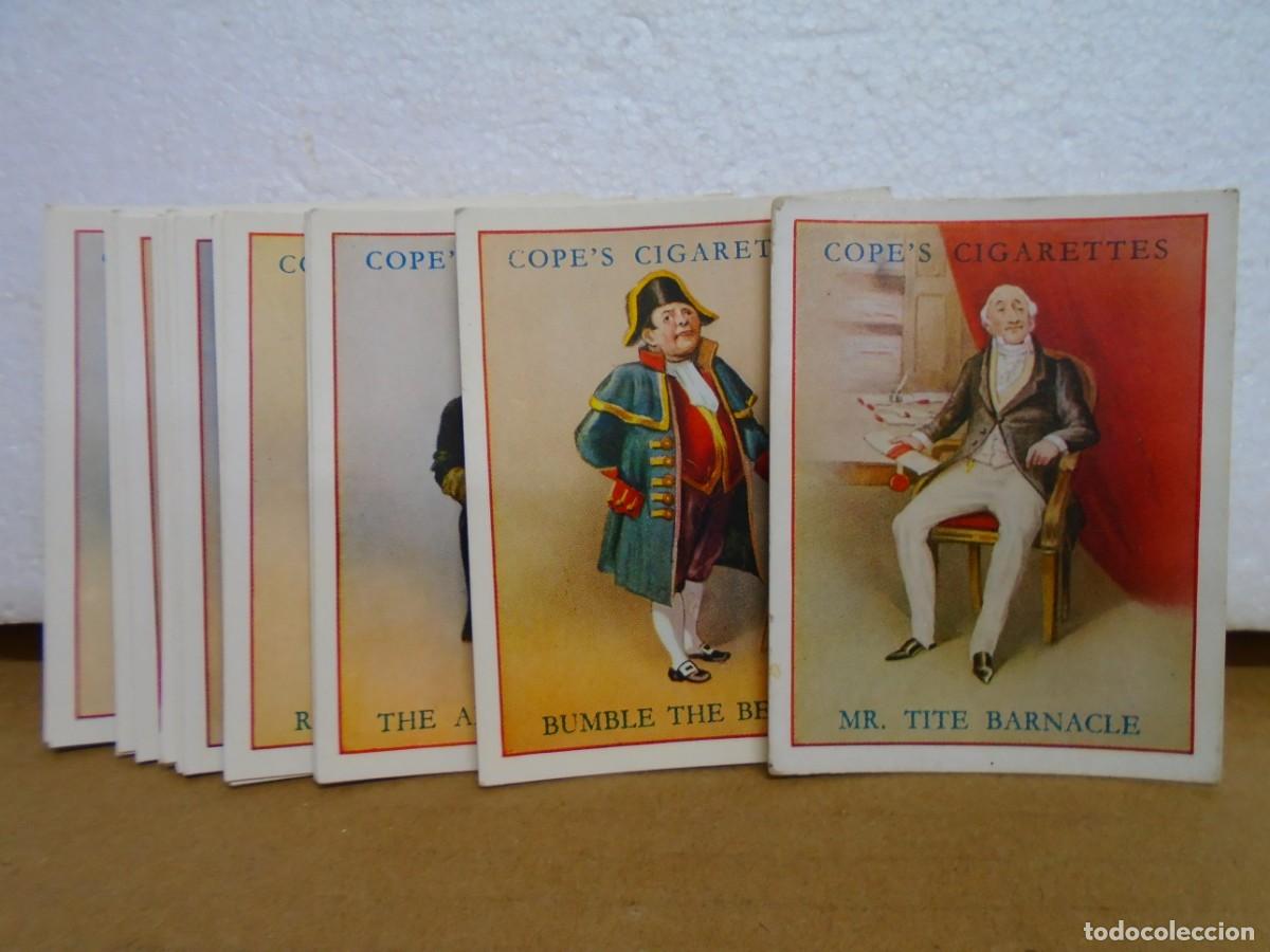 Collezionismo Figurine antiche: COLECCION DE 25 CROMOS INGLESES&rdquo;PERSONAJES DE DICKENS&rdquo;COPE`S CIGARETTES(1939)VER FOTOS.