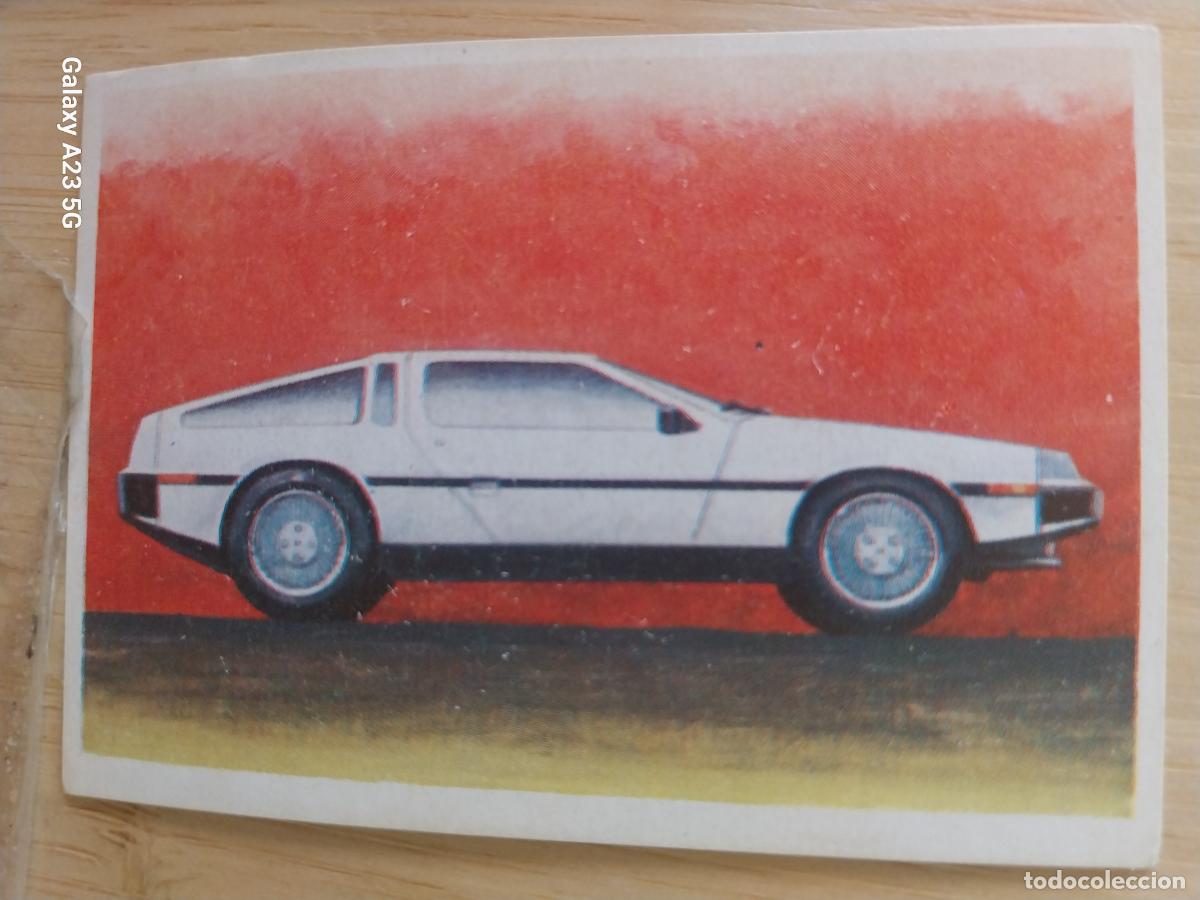 Collezionismo Figurine antiche: DE LOREAN DMC 12 ** A&Ntilde;O 1982 CROMO SIN PEGAR NUNCA COCHES CARTON 7.4 X 5.4