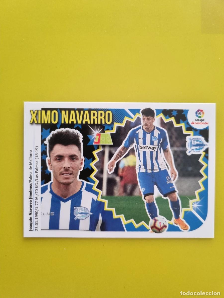 Collectable Antique Stickers: ESTE 18 19 2018 2019 NO PEGADO SIN PEGAR XIMO NAVARRO D ALAV&Eacute;S N&ordm;11 ULTIMOS FICHAJES AR826