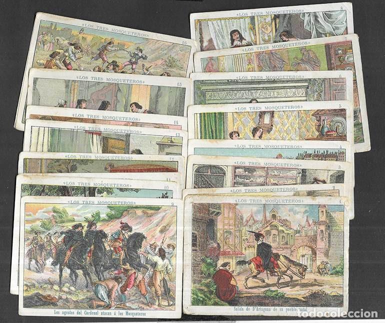 Coleccionismo cromos antiguos: Cromo. Los Tres Mosqueteros 1&ordm; serie completa. 30 n&ordm;s sin publicidad 1950 ?