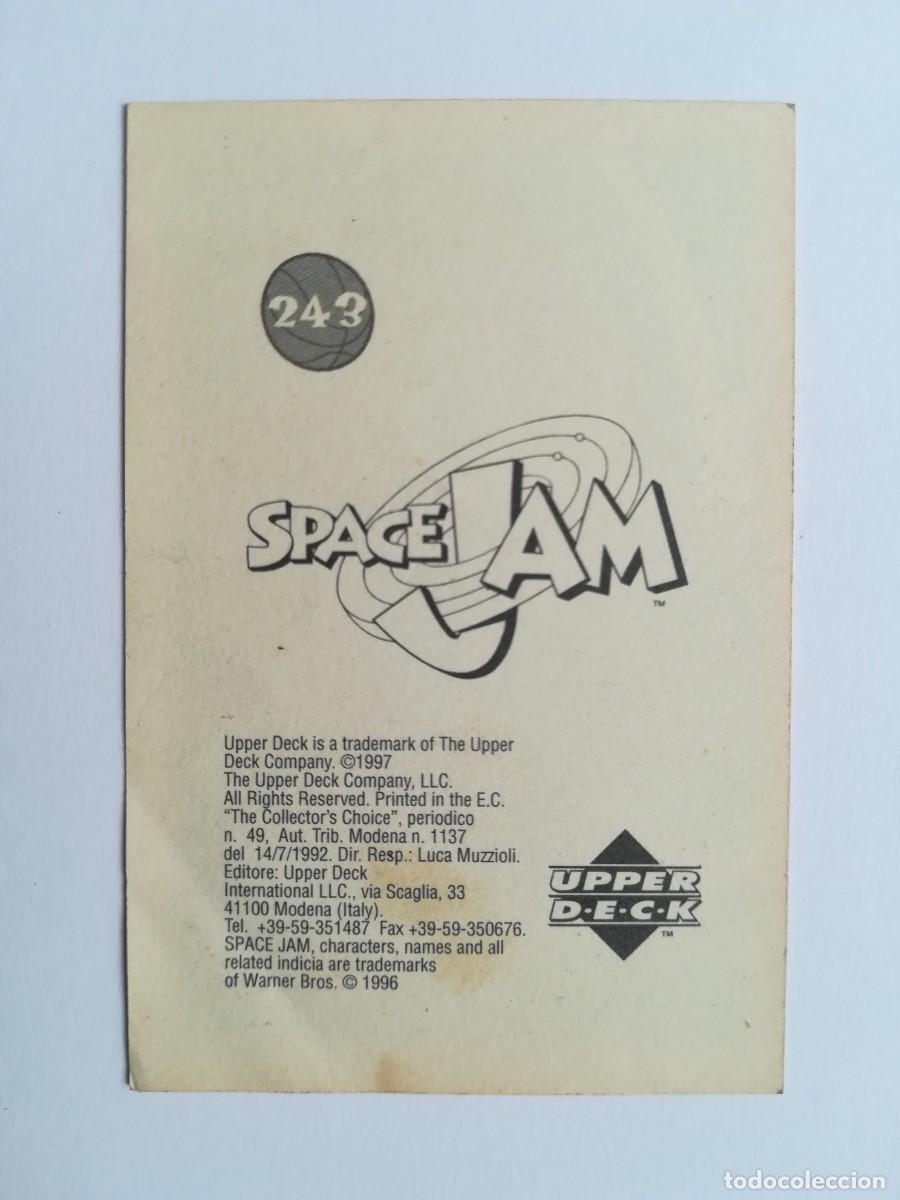 Coleccionismo cromos antiguos: Cromo Space Jam N&ordm; 243. Sin pegar. Upper Deck 1996. - Foto 2