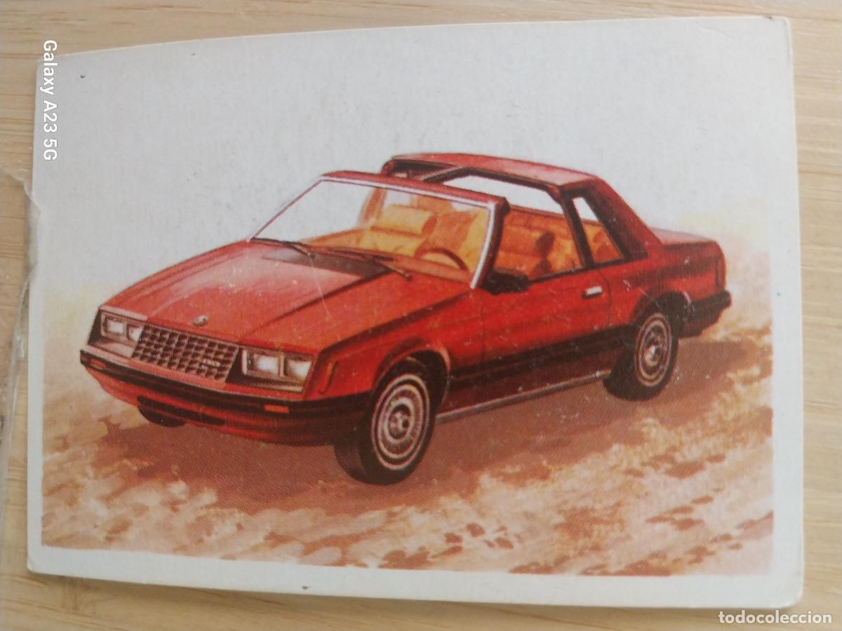 Coleccionismo cromos antiguos: FORD MUSTANG ** A&Ntilde;O 1982 CROMO SIN PEGAR NUNCA COCHES CARTON 7.4 X 5.4
