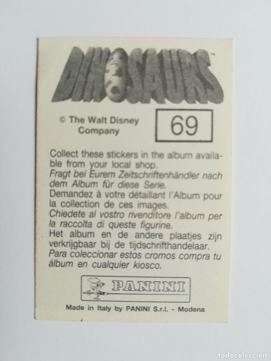 Coleccionismo cromos antiguos: Cromo Dinosaurs N&ordm; 69. Panini. - Foto 2
