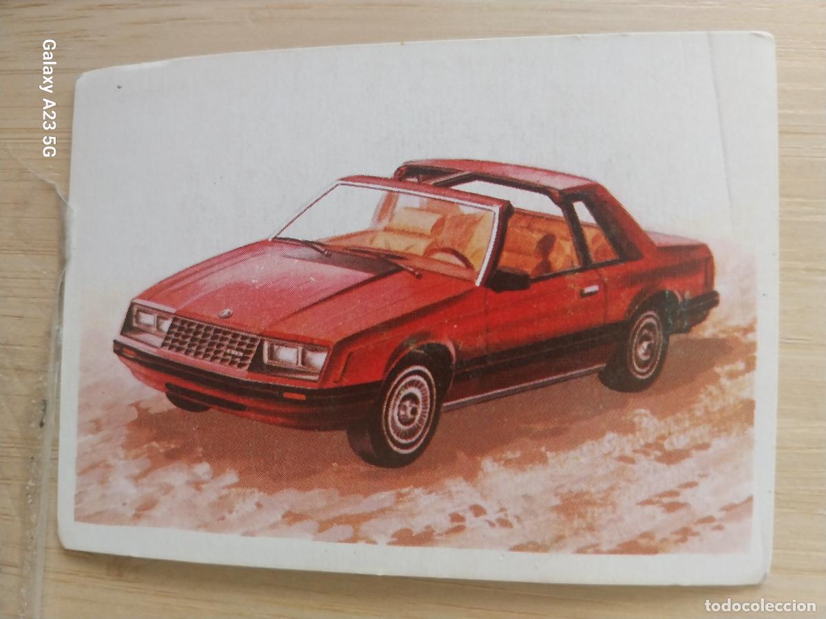Coleccionismo cromos antiguos: FORD MUSTANG * ** A&Ntilde;O 1982 CROMO SIN PEGAR NUNCA COCHES CARTON 7.4 X 5.4