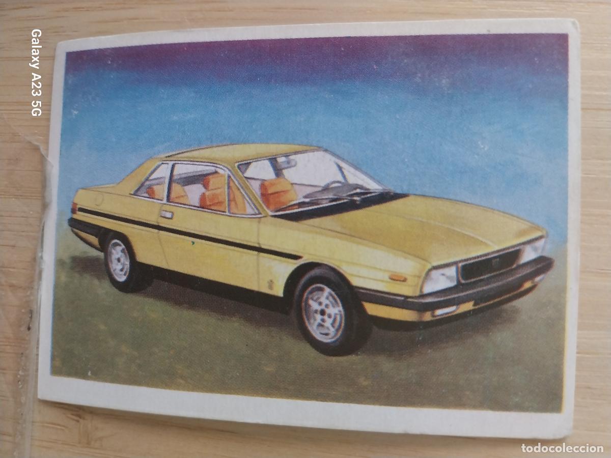 Coleccionismo cromos antiguos: LANCIA GAMMA 2500 COUPE * ** A&Ntilde;O 1982 CROMO SIN PEGAR NUNCA COCHES CARTON 7.4 X 5.4