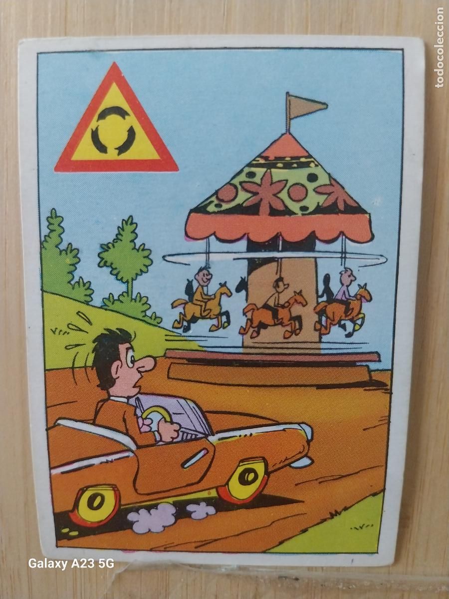 Coleccionismo cromos antiguos: GIro * ** A&Ntilde;O 1982 CROMO SIN PEGAR NUNCA COCHES CARTON 7.4 X 5.4