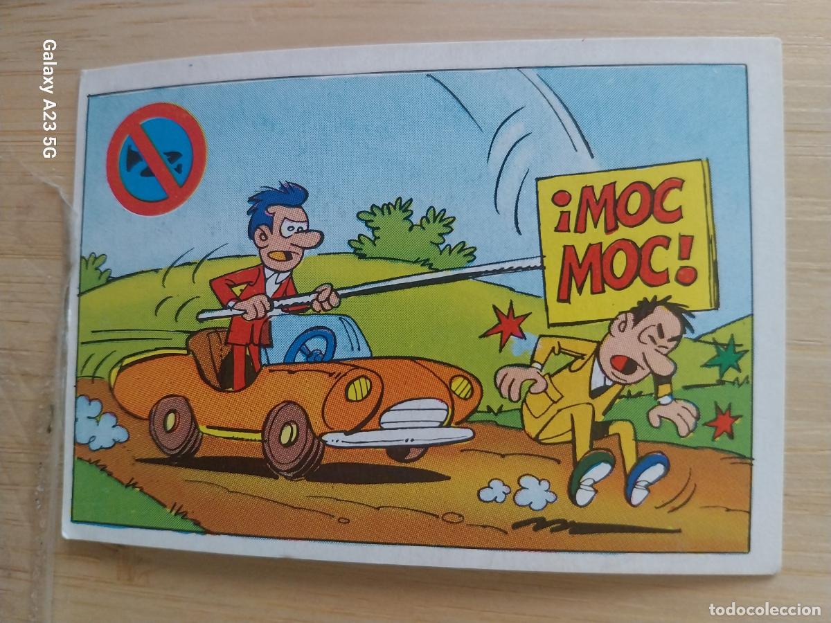 Coleccionismo cromos antiguos: Prohibido claxon * ** A&Ntilde;O 1982 CROMO SIN PEGAR NUNCA COCHES CARTON 7.4 X 5.4