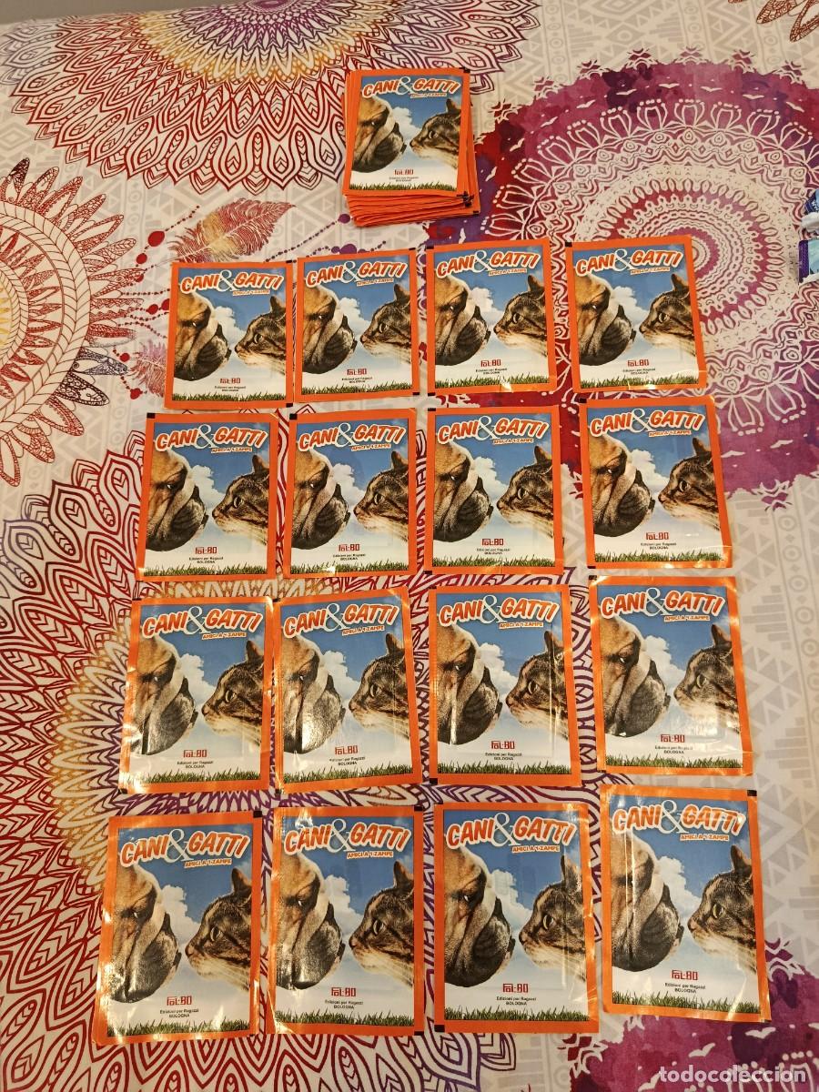 Coleccionismo cromos antiguos: PERROS Y GATOS LOTE DE 20 SOBRES