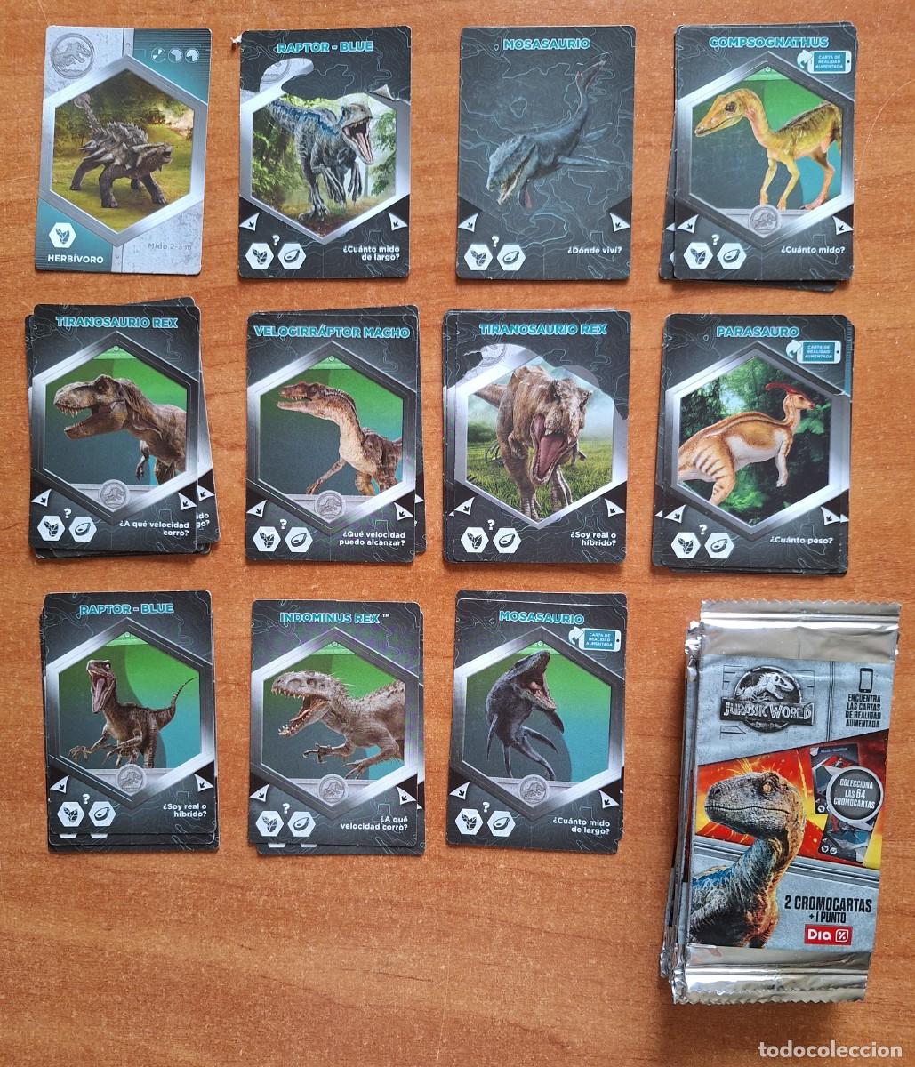 Coleccionismo cromos antiguos: CROMOS Y SOBRES COLECCI&Oacute;N JUSASSIC WORLD -