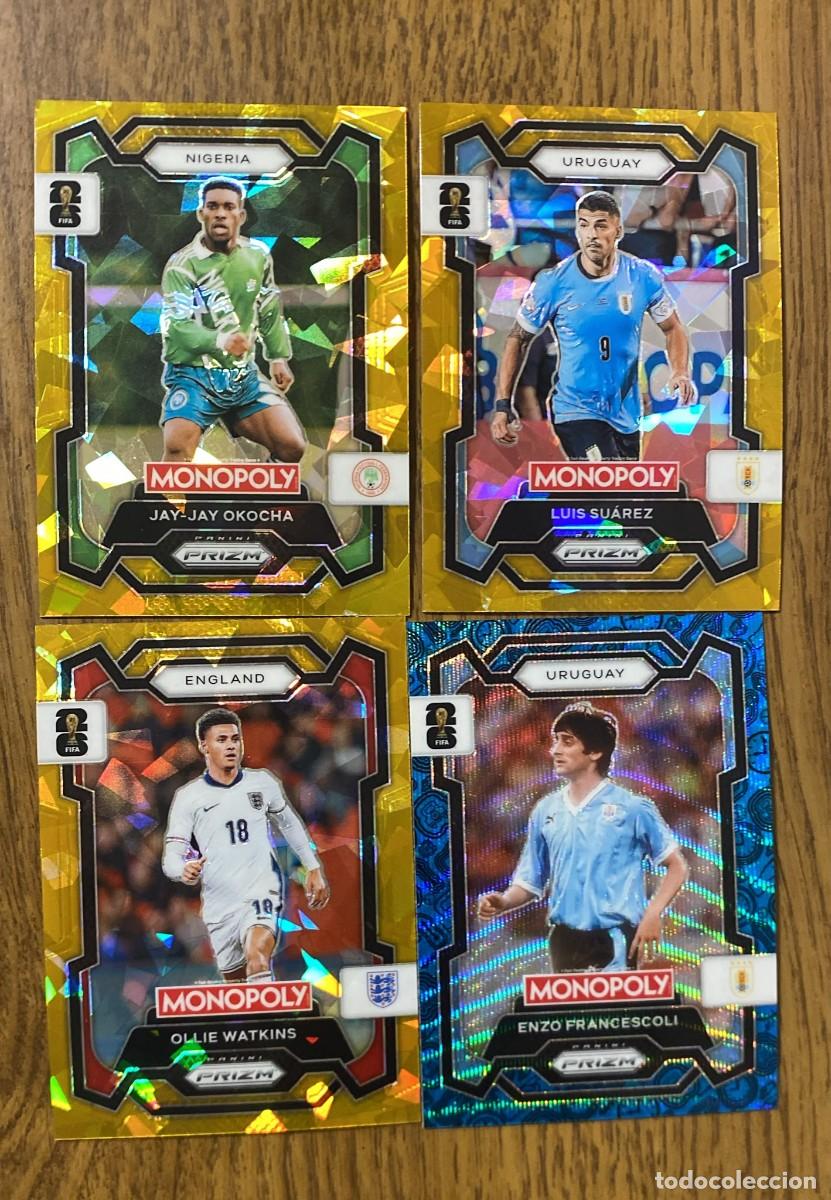 Coleccionismo cromos antiguos: Lote 4 cartas Panini Prizm Monopoly Mundial 2026