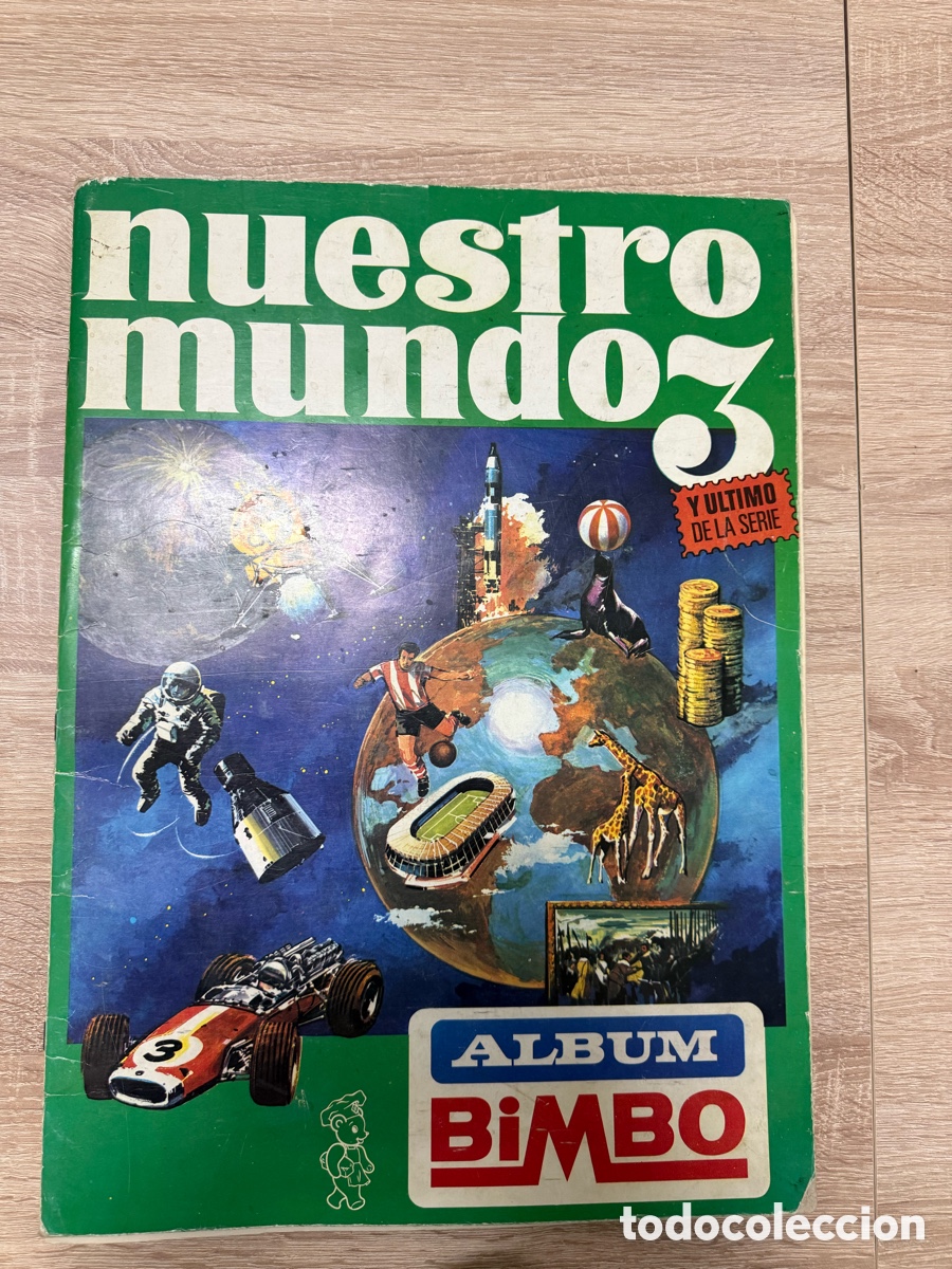 Coleccionismo cromos antiguos: ALBUM NUESTRO MUNDO N&ordm; 3 BIMBO PELE KUBALA .. COMPLETO