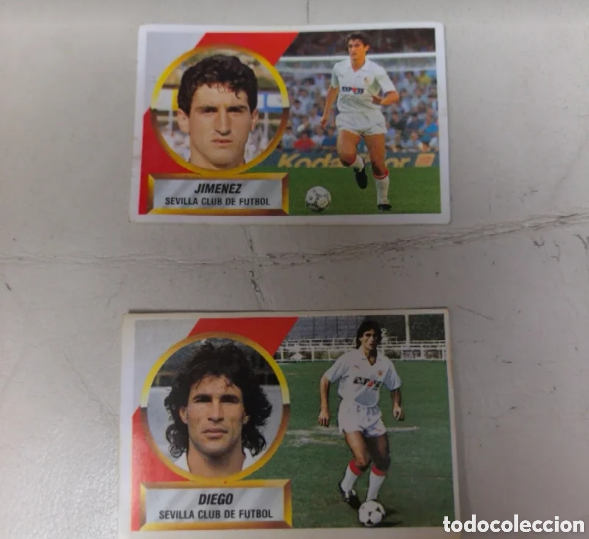 Coleccionismo cromos antiguos: Cromos Sevilla fc liga 88/89 ediciones este