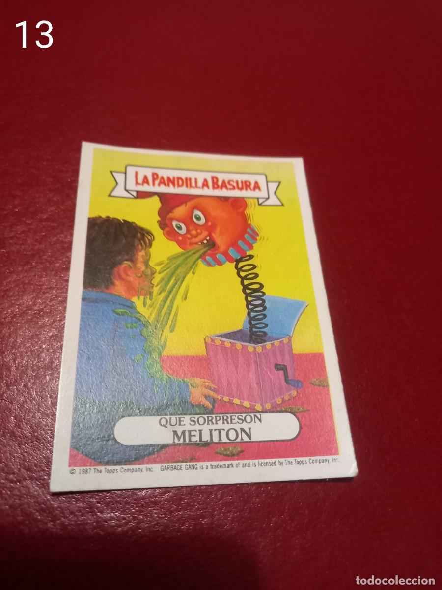 Coleccionismo cromos antiguos: Cromo n.13 la pandilla basura (album azul) sin pegar
