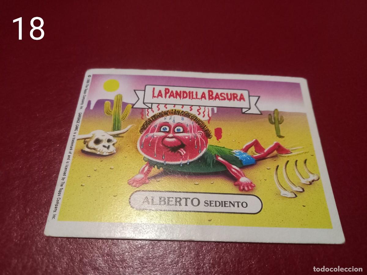 Coleccionismo cromos antiguos: Cromo n.18 la pandilla basura (album azul) sin pegar