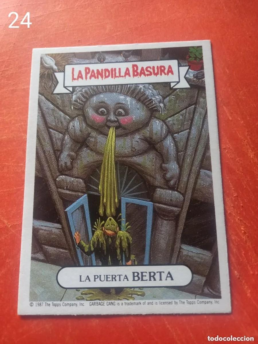 Coleccionismo cromos antiguos: Cromo n.24 la pandilla basura (album azul) sin pegar