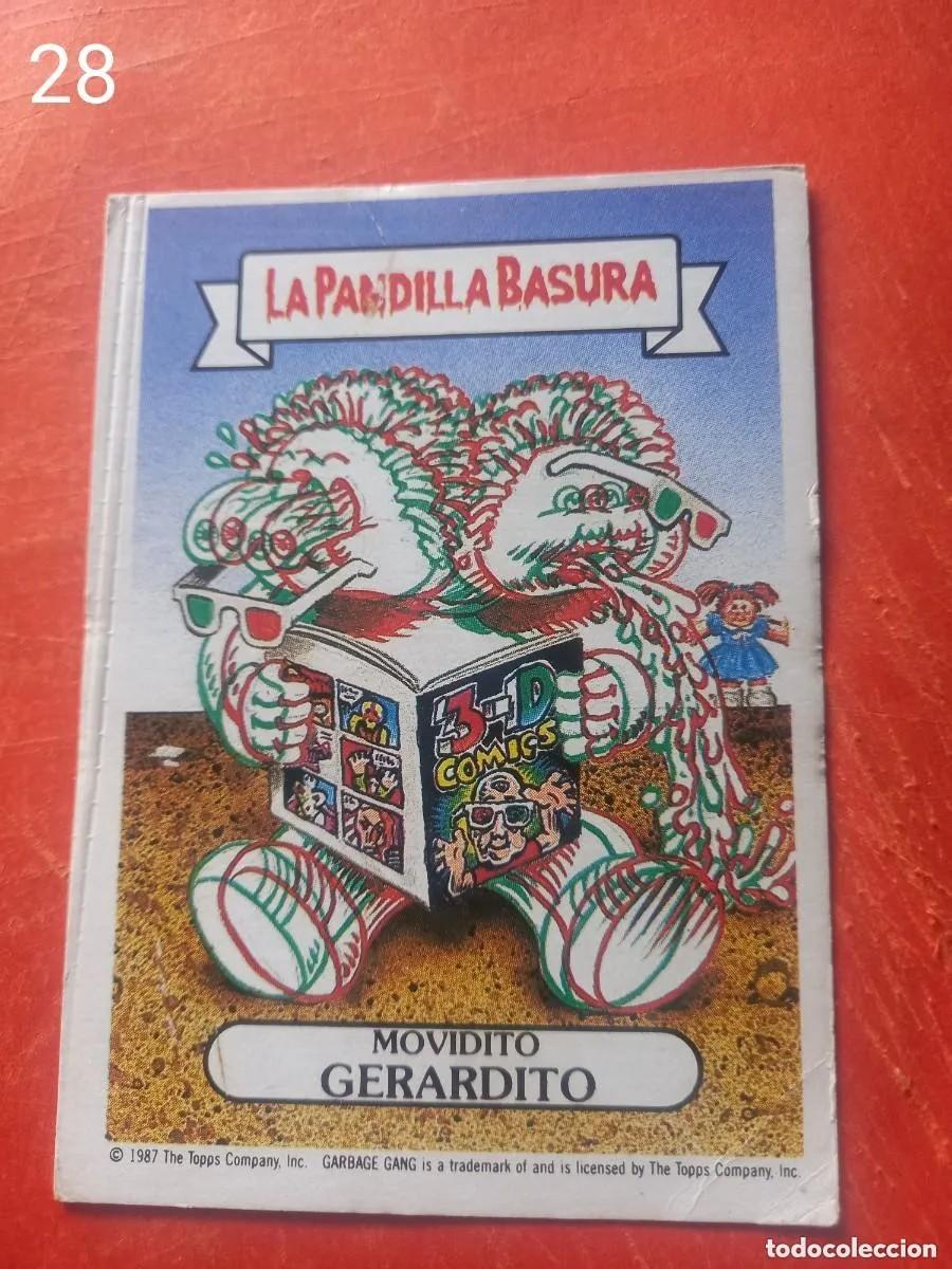 Coleccionismo cromos antiguos: Cromo n.28 la pandilla basura (album azul) sin pegar