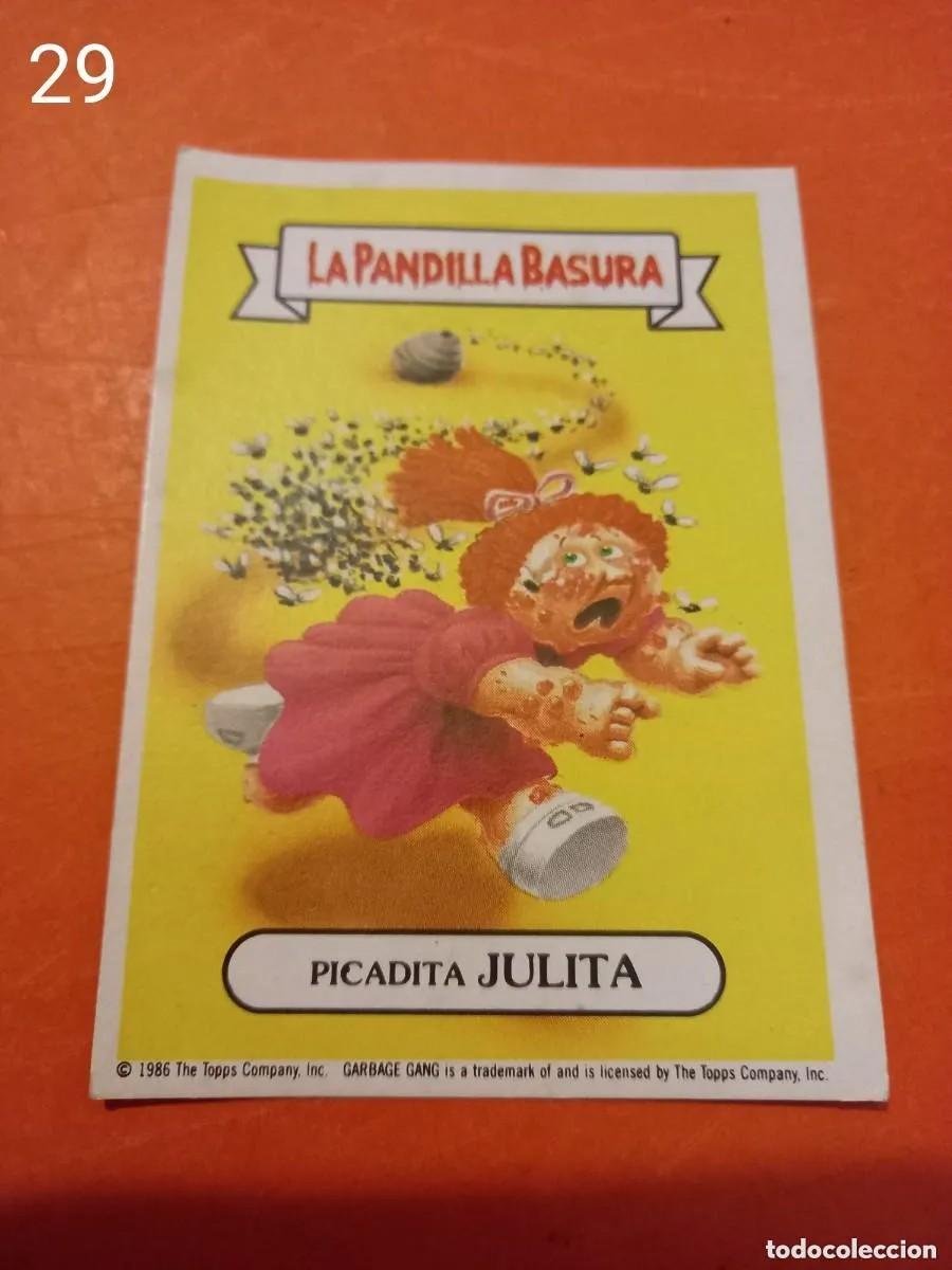 Coleccionismo cromos antiguos: Cromo n.29 la pandilla basura (album azul) sin pegar