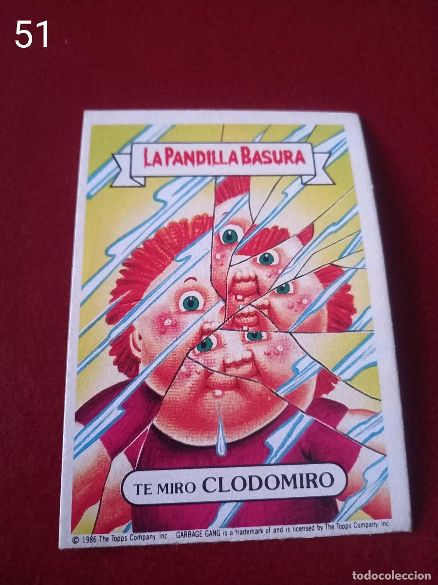 Coleccionismo cromos antiguos: Cromo n.51 la pandilla basura (album azul) sin pegar