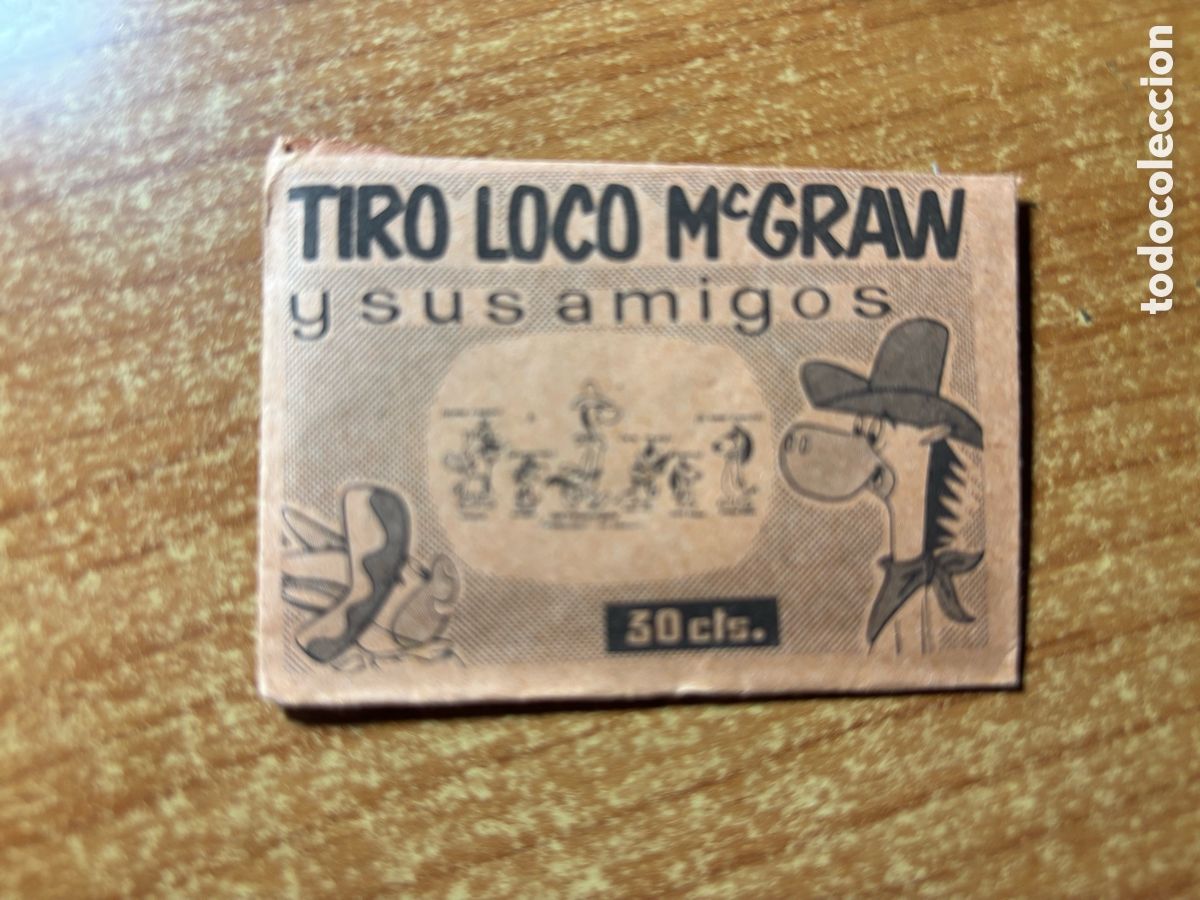 Coleccionismo cromos antiguos: SOBRE DE CROMOS SIN ABRIR - TIRO LOCO MCGRAW Y SUS AMIGOS , EDITORIAL FHER