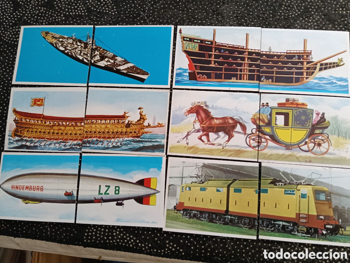 Coleccionismo cromos antiguos: Lote de 6 cromos dobles de La aventura de la velocidad&rdquo; editada por Difusora de Cultura (DIDEC) 197