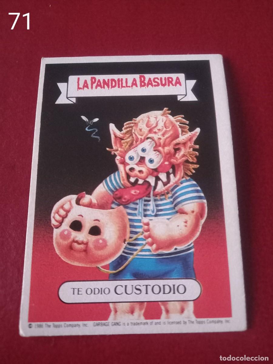 Coleccionismo cromos antiguos: Cromo n.71 la pandilla basura (album azul) sin pegar