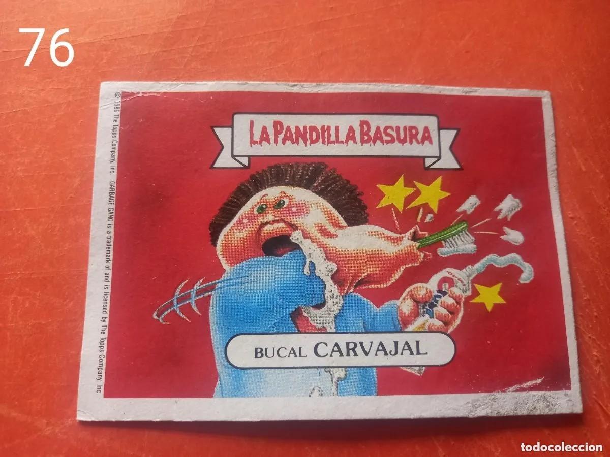 Coleccionismo cromos antiguos: Cromo n.76 la pandilla basura (album azul) sin pegar