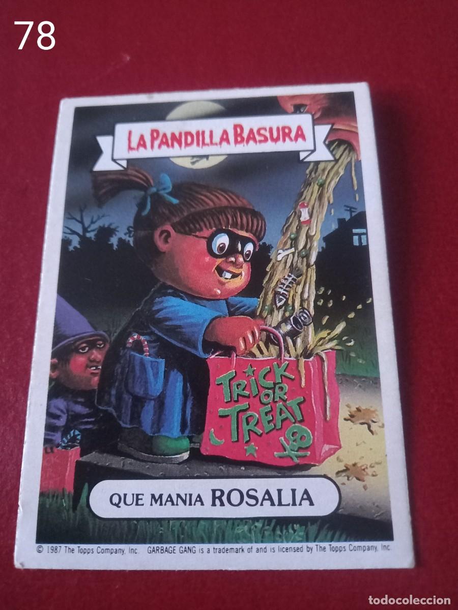 Coleccionismo cromos antiguos: Cromo n.78 la pandilla basura (album azul) sin pegar