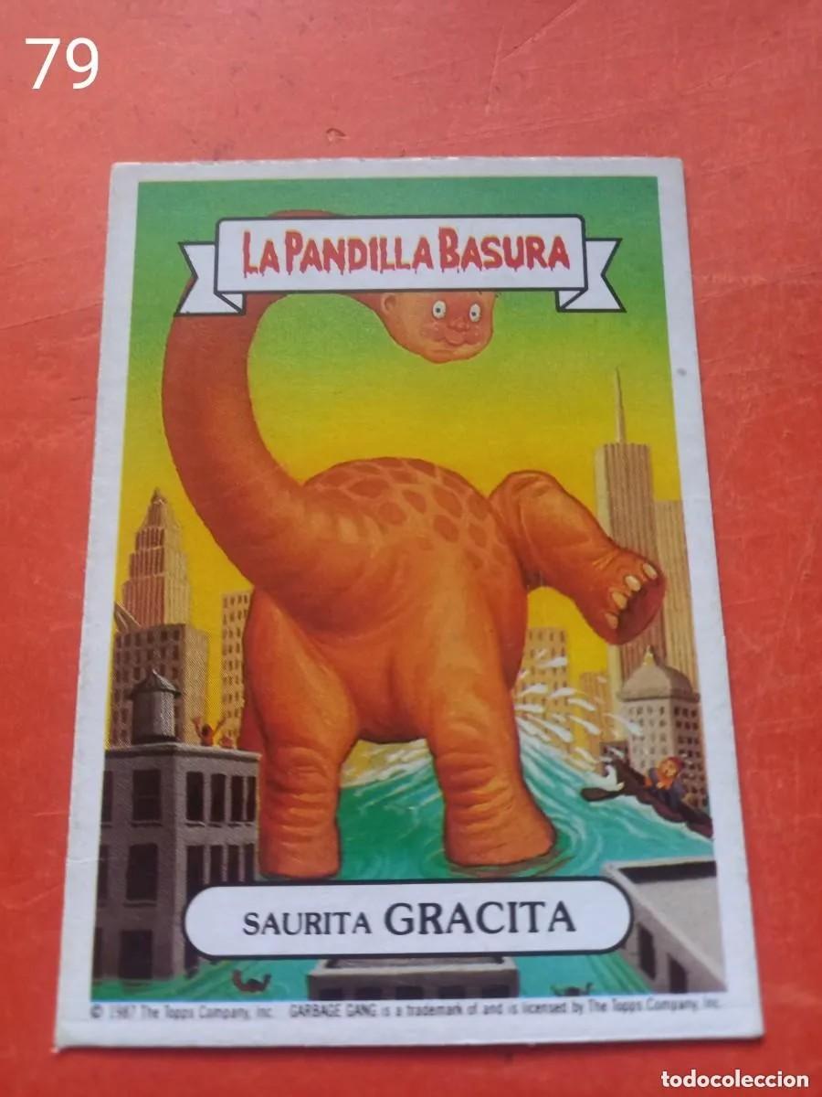 Coleccionismo cromos antiguos: Cromo n.79 la pandilla basura (album azul) sin pegar
