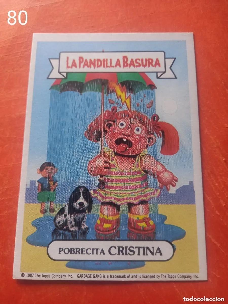 Coleccionismo cromos antiguos: Cromo n.80 la pandilla basura (album azul) sin pegar