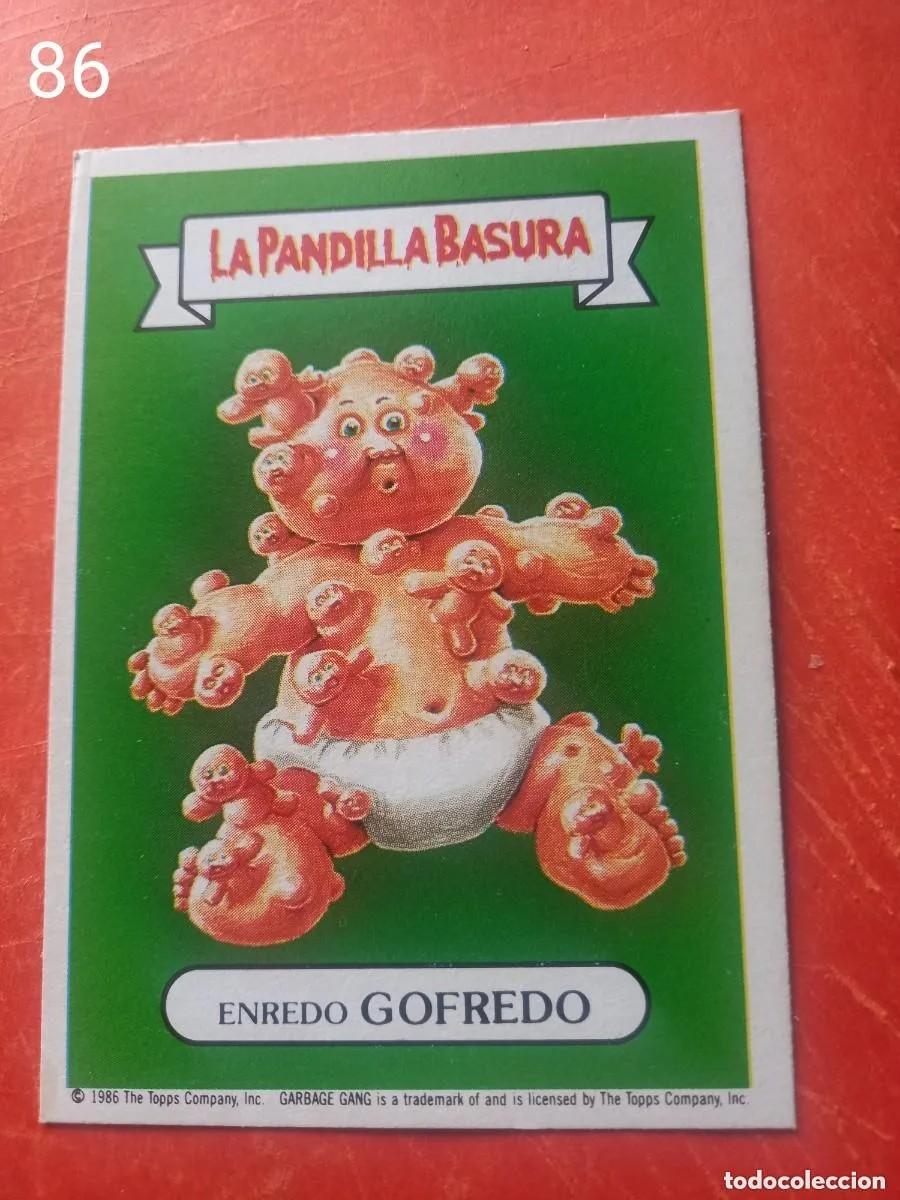 Coleccionismo cromos antiguos: Cromo n.86 la pandilla basura (album azul) sin pegar