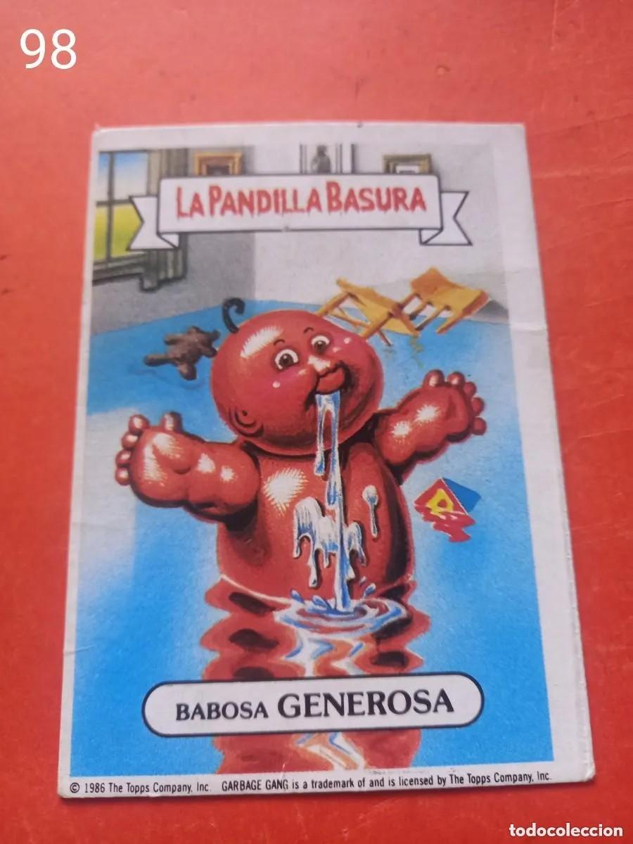 Coleccionismo cromos antiguos: Cromo n.98 la pandilla basura (album azul) sin pegar