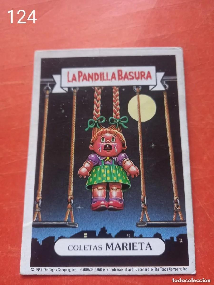Coleccionismo cromos antiguos: Cromo n.124 la pandilla basura (album azul) sin pegar