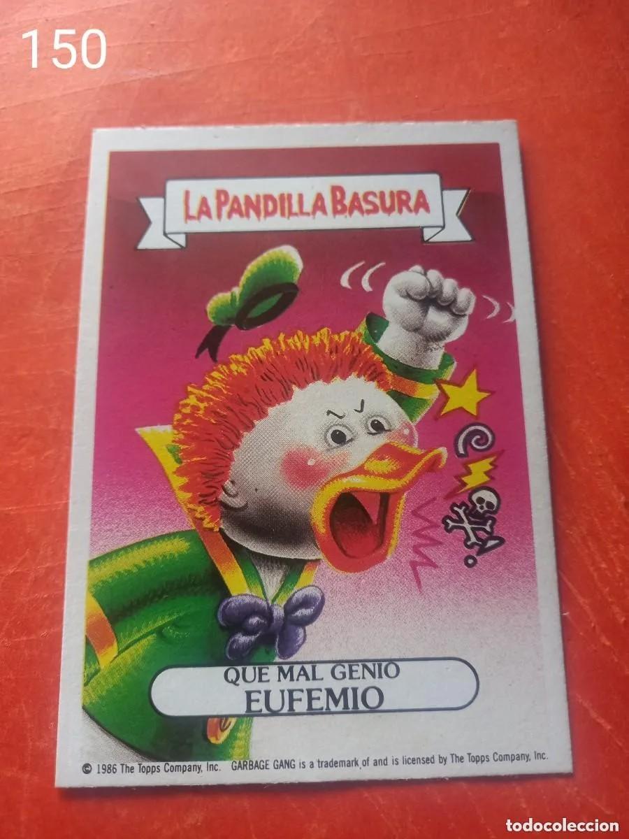 Coleccionismo cromos antiguos: Cromo n.150 la pandilla basura (album azul) sin pegar