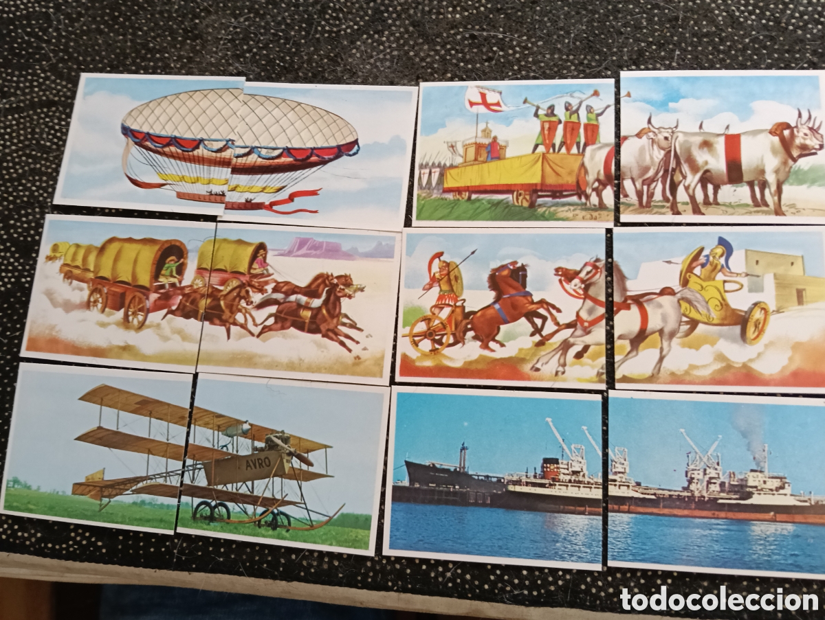 Coleccionismo cromos antiguos: Lote de 6 cromos dobles de La aventura de la velocidad&rdquo; editada por Difusora de Cultura (DIDEC) 197
