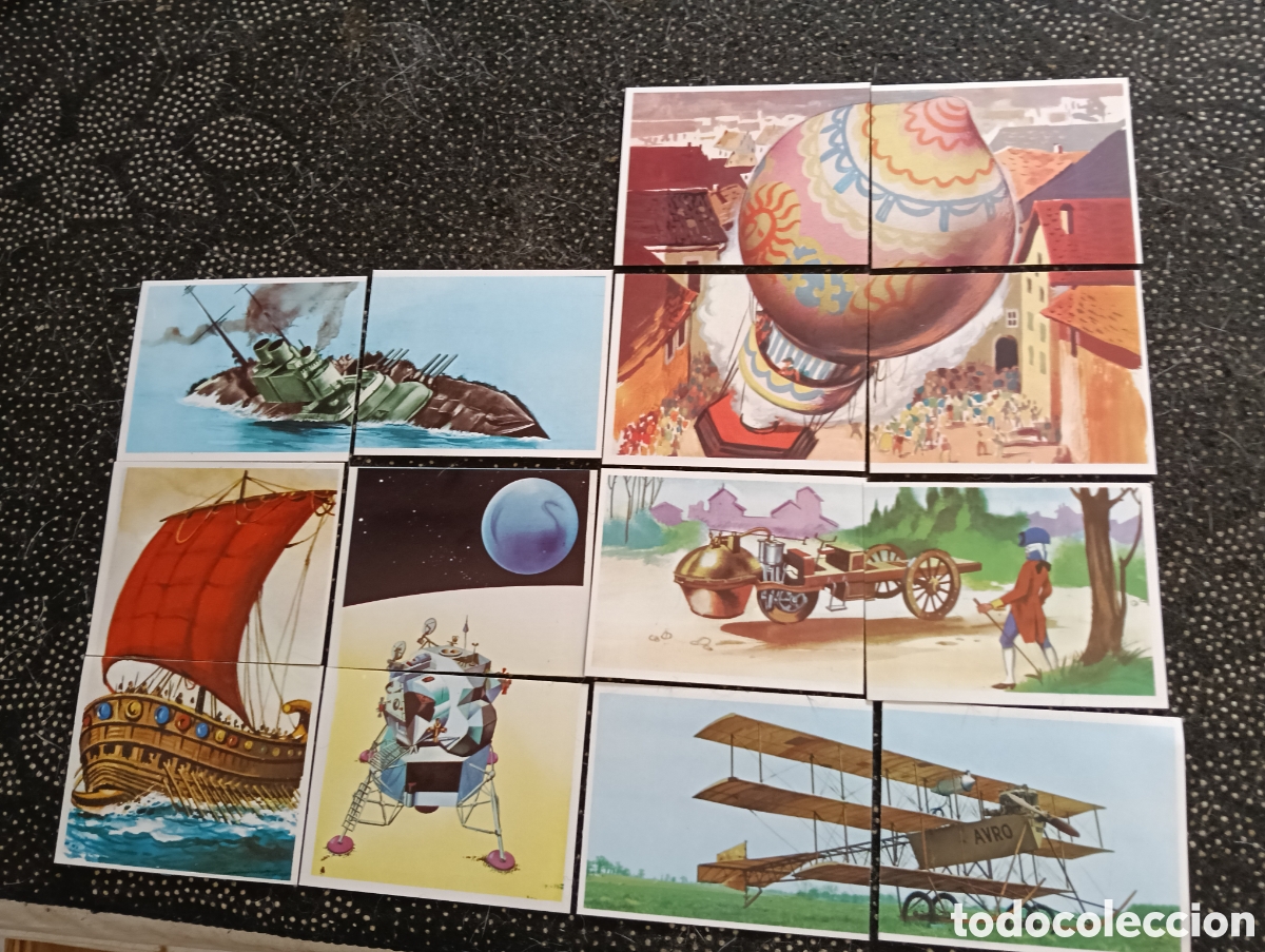 Coleccionismo cromos antiguos: Lote de 6 cromos dobles de La aventura de la velocidad&rdquo; editada por Difusora de Cultura (DIDEC) 197