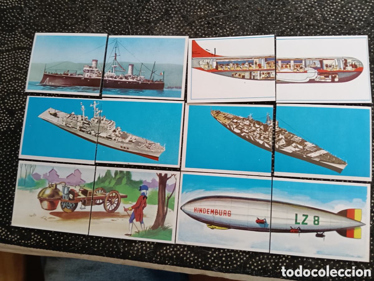 Coleccionismo cromos antiguos: Lote de 6 cromos dobles de La aventura de la velocidad&rdquo; editada por Difusora de Cultura (DIDEC) 197