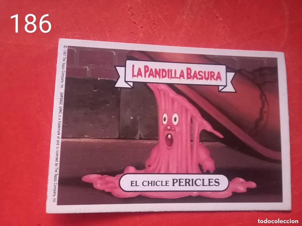 Coleccionismo cromos antiguos: Cromo n.186 la pandilla basura (album azul) sin pegar