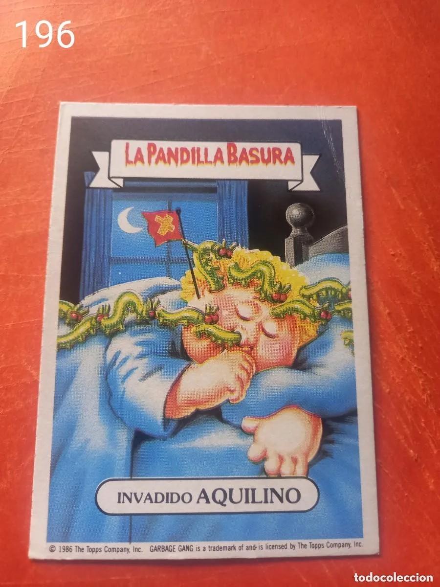 Coleccionismo cromos antiguos: Cromo n.196 la pandilla basura (album azul) sin pegar