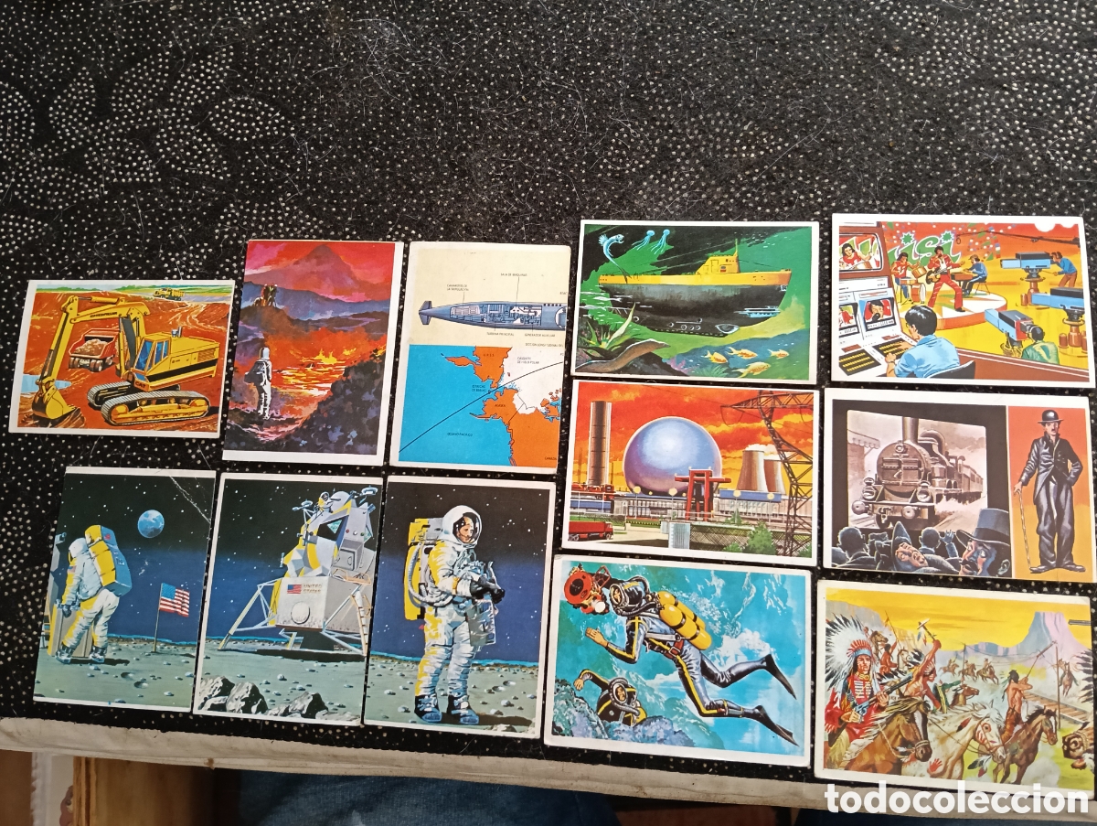 Coleccionismo cromos antiguos: Lote de 12 cromos de la colecci&oacute;n &rdquo;T&eacute;cnica y Acci&oacute;n&rdquo; lanzada por Ediciones Este en el a&ntilde;o 1980