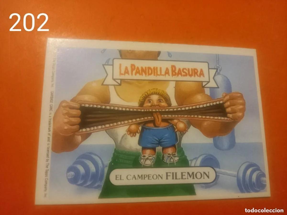 Coleccionismo cromos antiguos: Cromo n.202 la pandilla basura (album azul) sin pegar