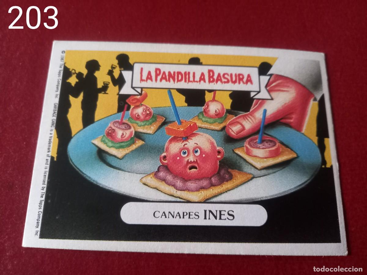 Coleccionismo cromos antiguos: Cromo n.203 la pandilla basura (album azul) sin pegar