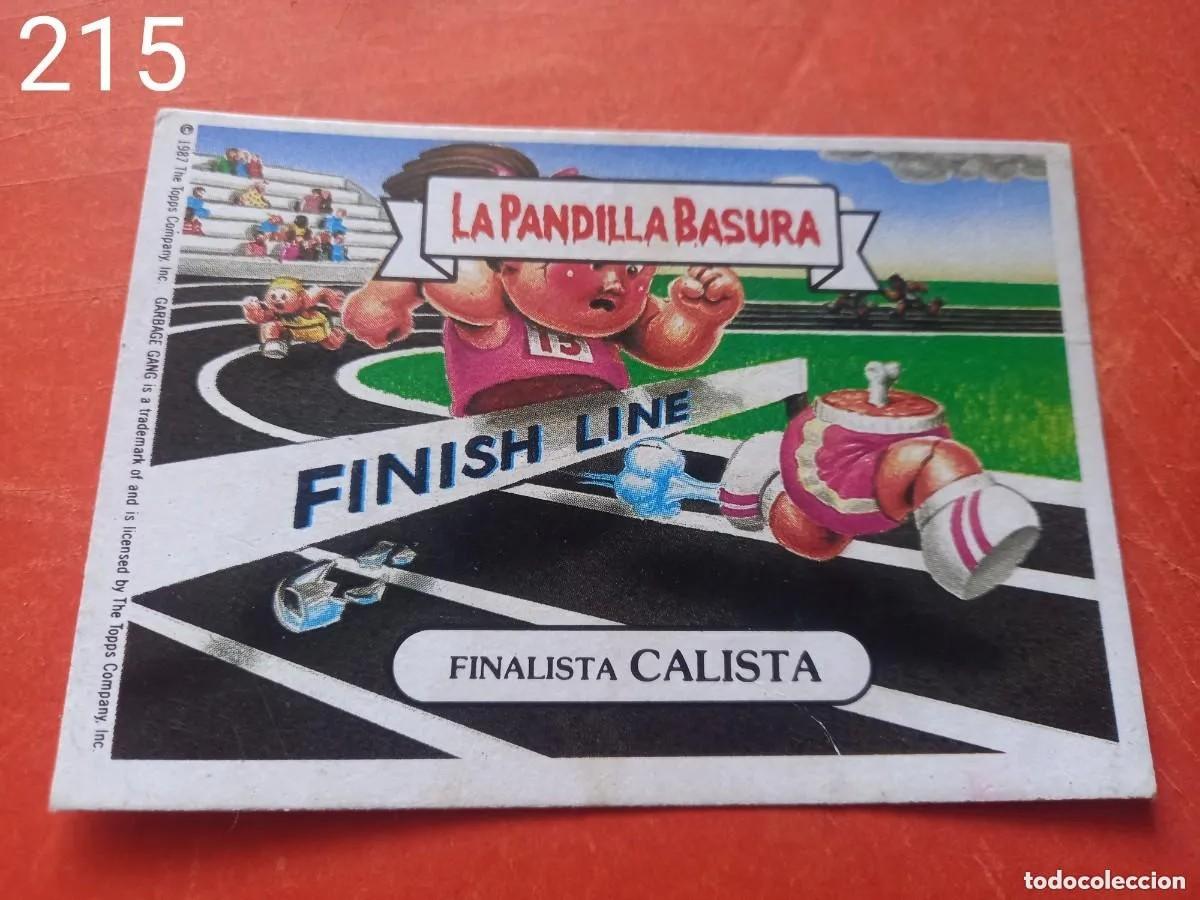 Coleccionismo cromos antiguos: Cromo n.215 la pandilla basura (album azul) sin pegar